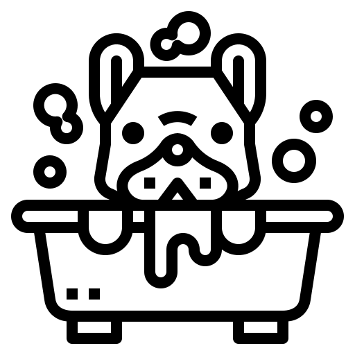 Elementos de baño para perros